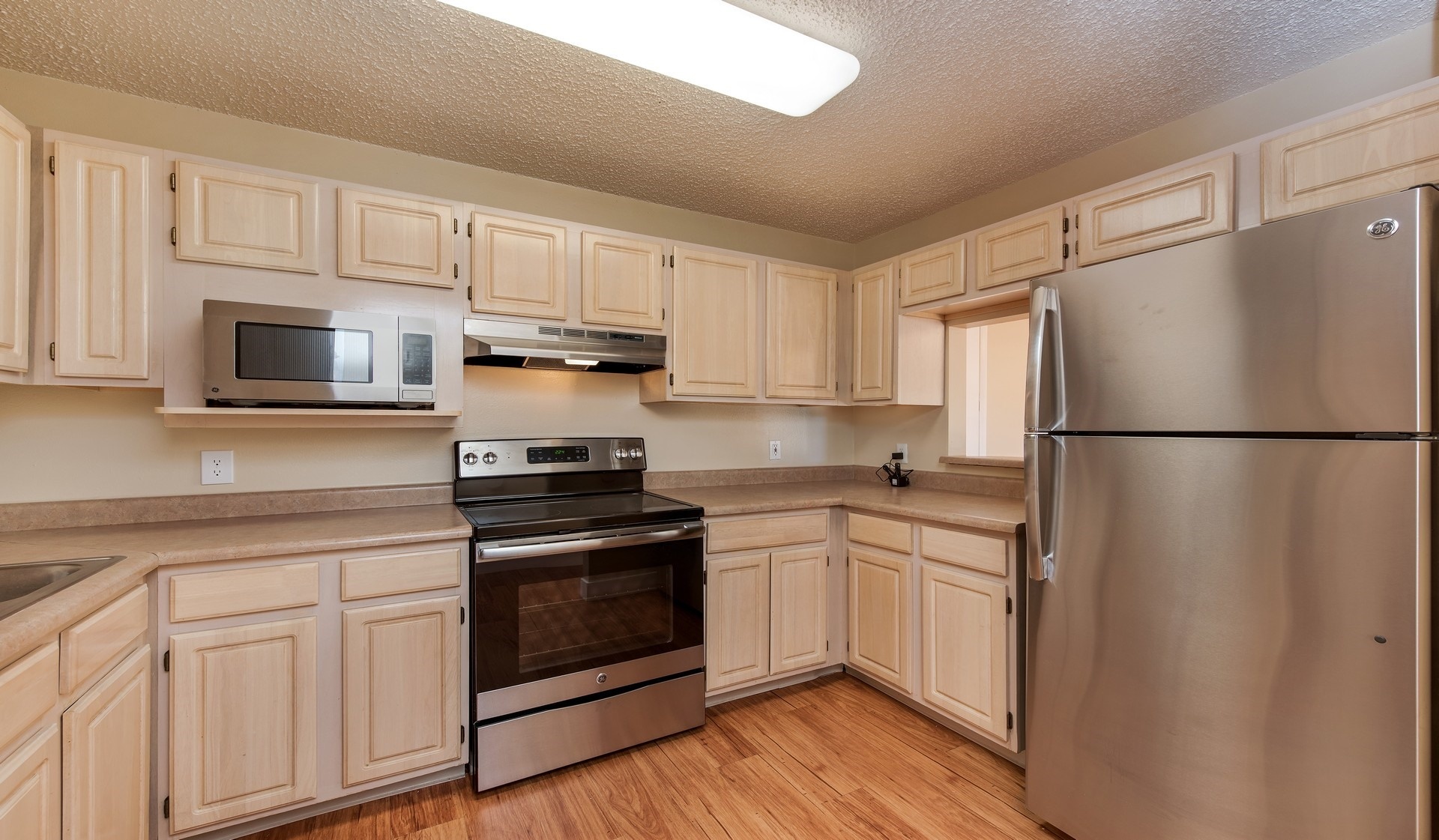 Spacious kitchens with plenty of cabinet and counter space