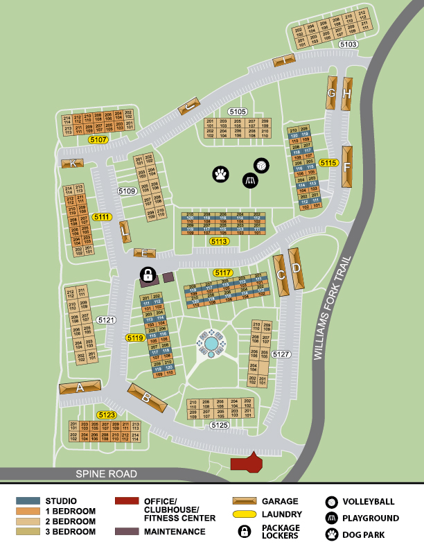 Meadow Creek Apartments Boulder, CO Floor Plans